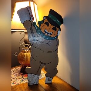 Handpainted Pumpkin Patch Vintage Snowman Decor